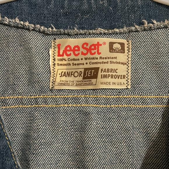 Vintage 1970s Lee Denim Vest - Picture 3 of 7